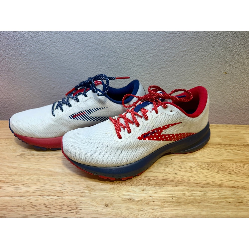 Brooks Launch 7 Womens Running Shoes 7.5 Patriotic Red White Blue 1203221B166